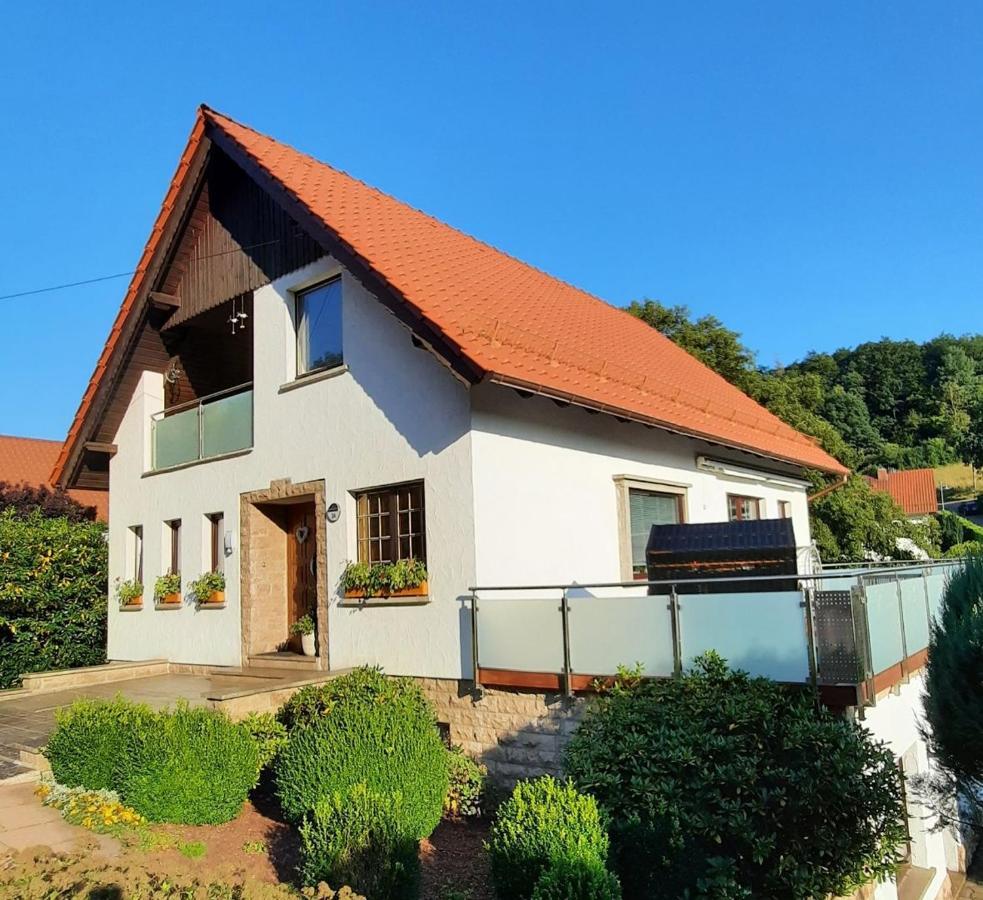 Ferienwohnung Am Rennsteig Bei Eisenach - Ilona Schmidt Wolfsburg-Unkeroda Eksteriør billede